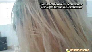 fitness stepdaughter works out with her stepfather after gym