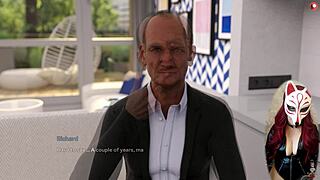 Russian Brunette's Big Tits Upskirt Tease In College Outdoors