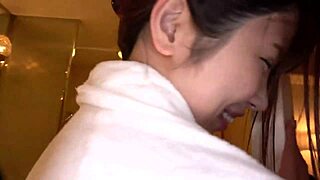 Horny Japanese Girl With Huge Tits Gets Taught How To Use Them In POV Handjob!