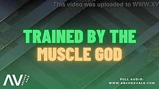 findom master gets cock worship from gay sub in garage