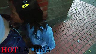 Colombian Slut Swallows My Load in Public Medellin!