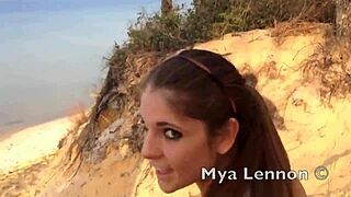 this pretty teen gives a blowjob in morrita linda 3