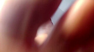 dirty foot fetish session with femdom milf brunette in close-up rough bdsm