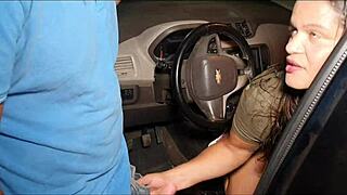 I crave tearing my ass with Alex Lima’s huge cock in car