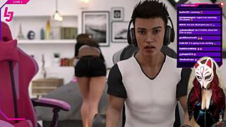 Russian Brunette's Big Tits Upskirt Tease In College Outdoors