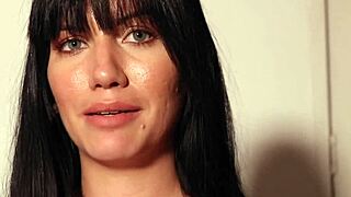 Sexy Venezuelan Model Fingers During Interview