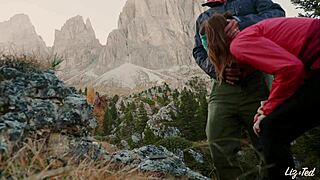 Liz and Ted at 3000 meters outdoors.