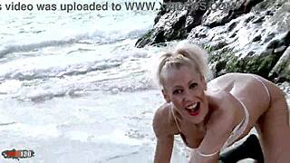 Is Milf Blonde Yelena Vera's Striptease by the Sea Too Hot to Handle?