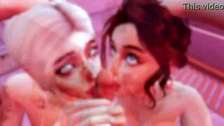 Stepmom stepdaughter anal gangbang futanari sims 4