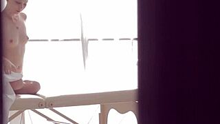 Massage-X Turns Weekend Rub into Hot Sex. Mirta’s Shaved Teen Pussy Gets Licked Hard.