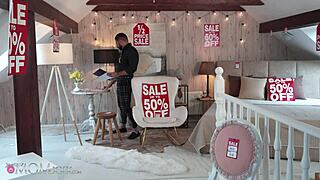 hot raven haired stunner with big tits and juicy big ass gets creampied