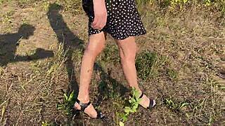 I’m so into foot fetish outdoors, oops, forgot my words!