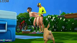 cycling trip with candy behr in sims 4