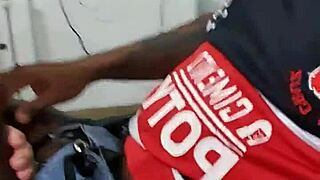 Young guy goes to play and meets a friend