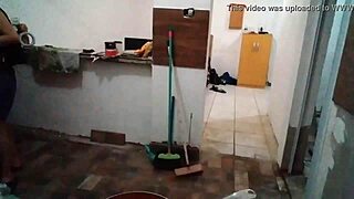 Stella Still Shows Off Her Big Tits In The Kitchen While Cooking