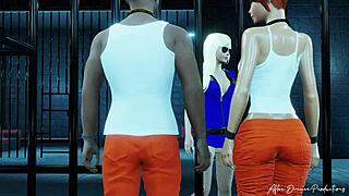 double trouble in prison with sex cumshot blowjob group assfucking anal episode 2 😈