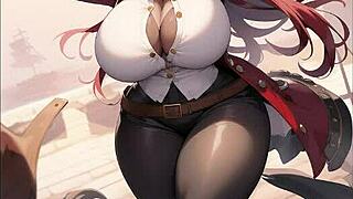Cute Pirate Girls With Giant Tits Striptease And Clothes Ripped Compilation