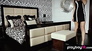 Small Titted Blondie Strips Tight Body