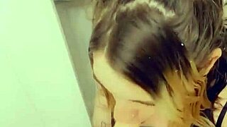 gorgeous tranny says, 'watch me tease and suck dicks in my skirt and heels!'