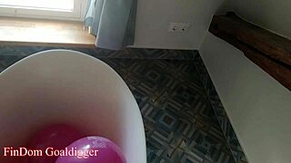 i mesmerized by balloons bathroom stockings legs fetish play