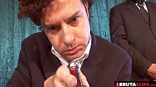 Gabriela rossi in a really kinky dp scene with dildo and big cock