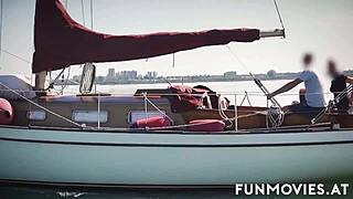 Hey, how does chesty Gina handle two big dicks outdoors like that?