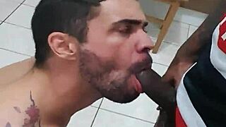 Young guy goes to play and meets a friend