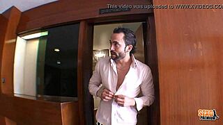 Monica Mayo and David tease big tits in lesbian play.