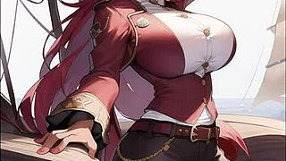 Cute Pirate Girls With Giant Tits Striptease And Clothes Ripped Compilation