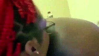 Slim ass milks monster cock while lactating