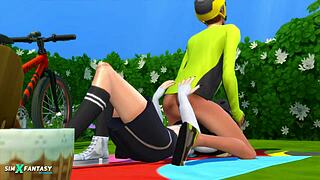 cycling trip with candy behr in sims 4