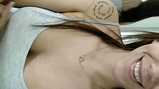 Rica, a european latina prostitute with angelic face, enjoys dildo and toys