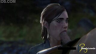 Ellie SUCKING DICK Hard in Wild 3D Cartoon Game Scene
