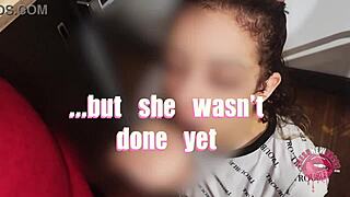 Two loads dropped in one eager mouth.