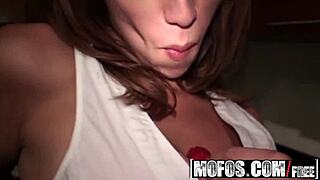 Audrey Rose shows that she wants to have sex in the anal region in a home produced sex video tape