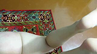 Tickling and Wax Domination on Bare Feet in Homemade Mature Foot Fetish