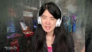 Chinese Gamer Girl Goes Topless in Public Outdoor Scene