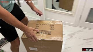 Wow! Courier Sex Turns Into Threesome With Tantaly Doll Double Penetration!