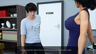 Milfy teacher deepthroats my cock and swallows every drop in hentai dub