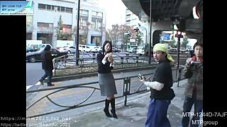 Japanese girl shows off manicured nails