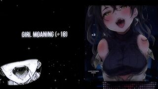 a hot girl moaning while giving handjob and masturbating solo