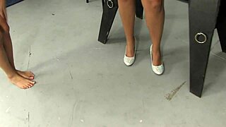 Lesbian foot fetish domination by miss selena, with femdom and lezdom play.