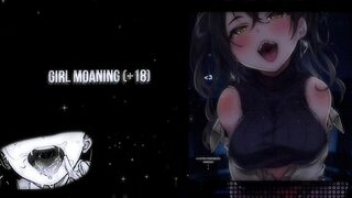 a hot girl moaning while giving handjob and masturbating solo