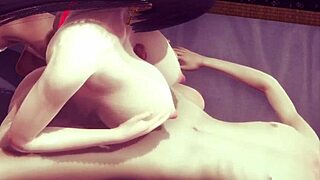 One Piece hentai with Boa Hancock’s boobjob and tied hardcore fuck