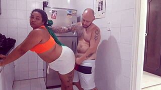 My House Employee Sucks My Cock While Masturbating Her Pussy