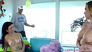 Wild Mistresses Dominate Subs With Strapon Pegging In A Kinky 3some Showdown