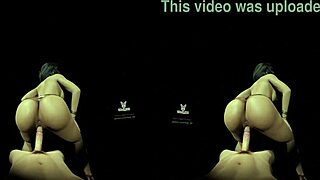 18k Twerk dance with a big ass shake to remix music