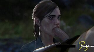 Ellie SUCKING DICK Hard in Wild 3D Cartoon Game Scene