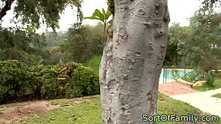 Teasing Ste Showing Off Outdoors