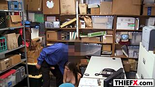 shy teen thief takes huge cock like a pro! damn! 😲